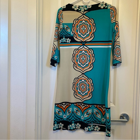 Colorblock and floral dress, size M - Picture 2 of 4